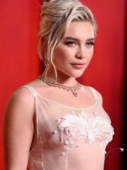 «Голый» наряд Флоренс Пью на Vanity Fair Oscar Party