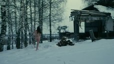 10. Обнаженная Алиса Шитикова бегает по снегу – Я тоже хочу