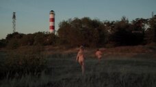 Секс с Северией Янушаускайте на берегу балтийского моря