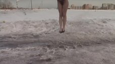 9. Наталья Круглова в белье на морозе – Агент национальной безопасности