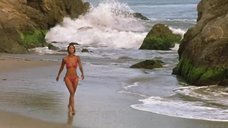 2. Джой Брайант в купальнике на пляже – Тройная подстава