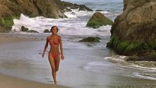 3. Джой Брайант в купальнике на пляже – Тройная подстава