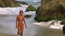 4. Джой Брайант в купальнике на пляже – Тройная подстава