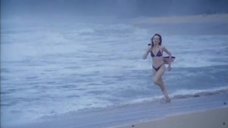 2. Женщина в купальнике бежит по пляжу – Нападение птиц