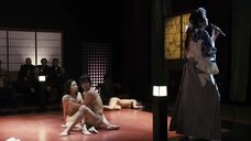 Эро сцена с Маико Амано, Норико Хамадой и Риной Сакураги